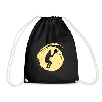 Lacrosse Lacrosse Racket Intercrosse - Drawstring Bag - black - Front