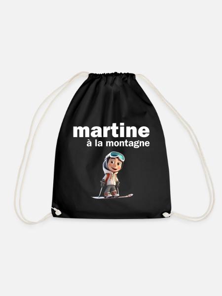 Martine, prénom Martine, je suis Martine - Sac de sport léger - noir