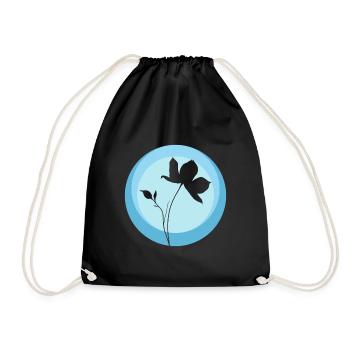 Botany Herbology Flower - Drawstring Bag - black - Front