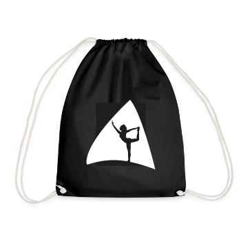 Yoga Méditation - Sac de sport léger - noir - Devant
