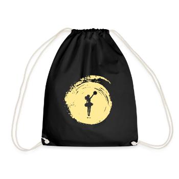 Cheerleading Cheerleader Cheerleader Girl - Drawstring Bag - black - Front