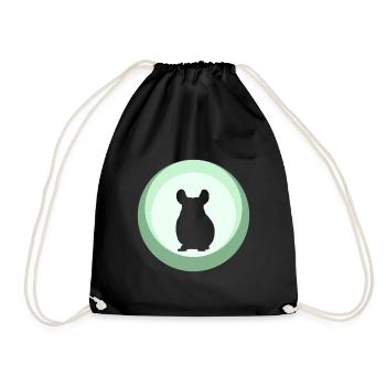Chinchilla souris tamia - Sac de sport léger - noir - Devant