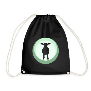 Lait de vache fermier - Sac de sport léger - noir - Devant