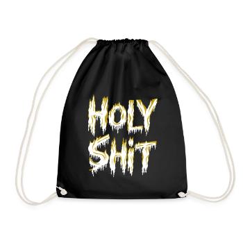 de merde Coquine Dictons Drôles - Sac de sport léger - noir - Devant