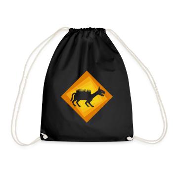 Cryptozoology Fable Unicorn - Drawstring Bag - black - Front