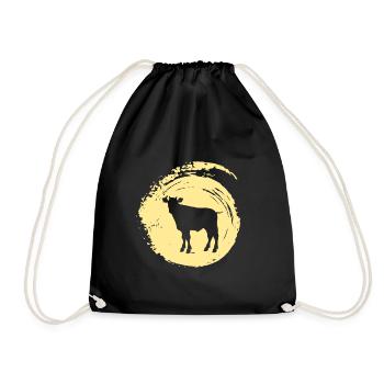 Cattle Farmer Cows - Drawstring Bag - black - Front