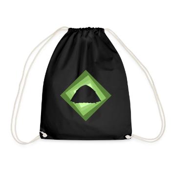 Tente scoute de camping - Sac de sport léger - noir - Devant