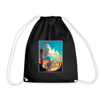 Kars Turkey Vintage Travel Poster WPA Souvenir - Drawstring Bag - black - Front