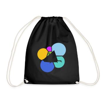 Modern Nature Lovers Glamping - Drawstring Bag - black - Front