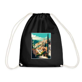 Grenade Espagne Vintage voyage affiche WPA Souvenir - Sac de sport léger - noir - Devant