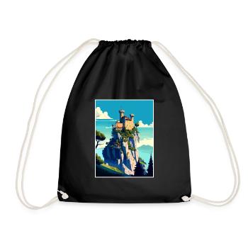 Saint-Marin Italie Vintage voyage affiche Souvenir - Sac de sport léger - noir - Devant