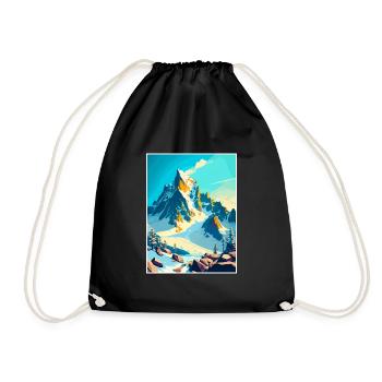 Dachstein Autriche Doher Vintage Affiche de voyage WPA - Sac de sport léger - noir - Devant