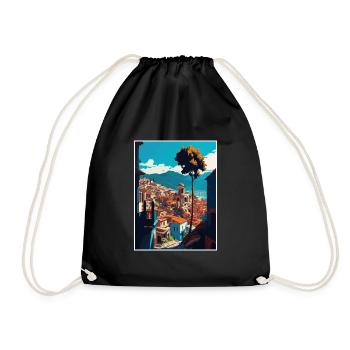 Antakya Türkei Vintage Reiseposter WPA Souvenir - Turnbeutel - Schwarz - Vorne