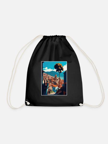 Antakya Türkei Vintage Reiseposter WPA Souvenir - Turnbeutel - Schwarz