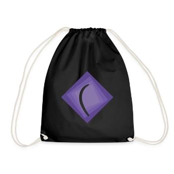 Boomerang Throwing Stick Throwing Stick - Drawstring Bag - black - Front