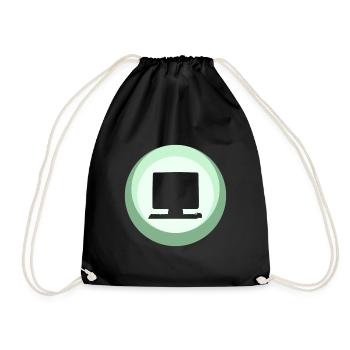 Computer Informatik Internet - Turnbeutel - Schwarz - Vorne