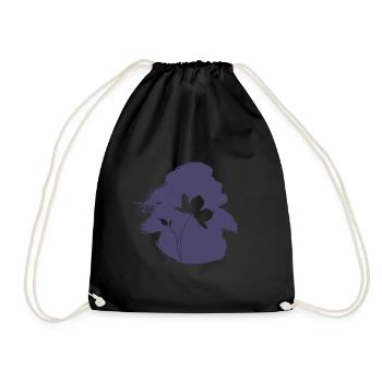 Horticulture Flower Botany - Drawstring Bag - black - Front