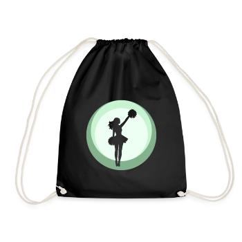 Pompon de pom-pom girl girlie - Sac de sport léger - noir - Devant