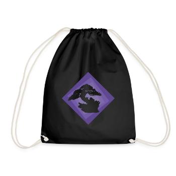 Bonsai Japanese Art Trees - Drawstring Bag - black - Front