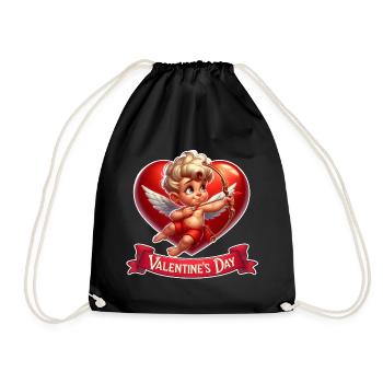 Saint Valentin - Sac de sport léger - noir - Devant