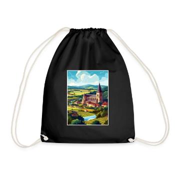 Dordogne Décoration Vintage Voyage Affiche Souvenir - Sac de sport léger - noir - Devant