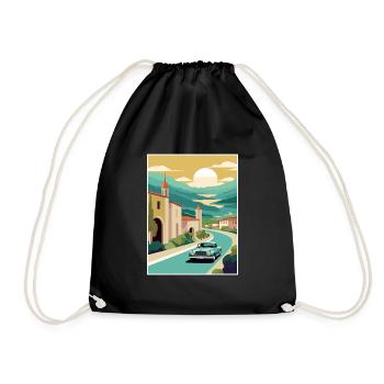 La Rioja Espagne Vintage voyage affiche WPA Souvenir - Sac de sport léger - noir - Devant