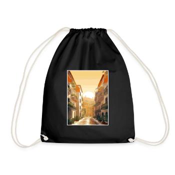 Grenade Espagne Vintage voyage affiche WPA Souvenir - Sac de sport léger - noir - Devant