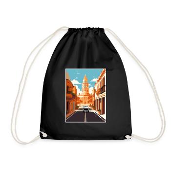 Cordoue Espagne Vintage voyage affiche WPA Souvenir - Sac de sport léger - noir - Devant