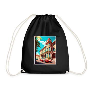 Maranello Italie Vintage voyage affiche WPA Souvenir - Sac de sport léger - noir - Devant