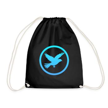 Fliegen Fliegen Vogel - Turnbeutel - Schwarz - Vorne