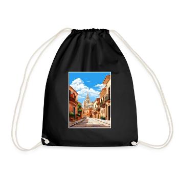 Murcie Espagne Affiche de voyage vintage WPA Souvenir - Sac de sport léger - noir - Devant
