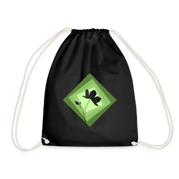 Botany Horticulture Flower - Drawstring Bag - black - Front