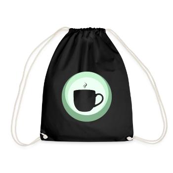 Kaffee Espresso Tasse - Turnbeutel - Schwarz - Vorne