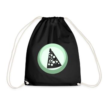 Käse Feinschmecker Parmesan - Turnbeutel - Schwarz - Vorne
