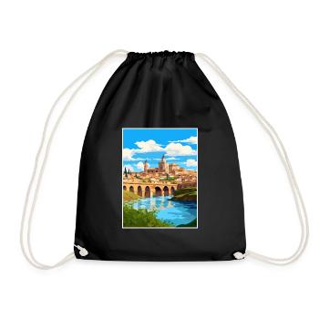 Cordoue Espagne Vintage voyage affiche WPA Souvenir - Sac de sport léger - noir - Devant