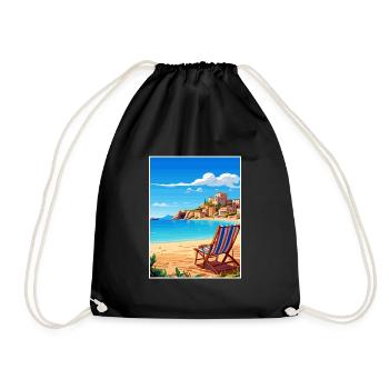 Sicile Italie Décoration Vintage Voyage Affiche WPA - Sac de sport léger - noir - Devant