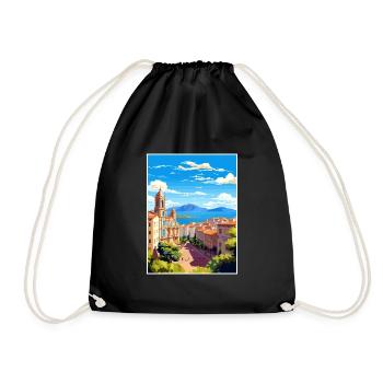 Malaga Espagne Vintage voyage affiche WPA Souvenir - Sac de sport léger - noir - Devant