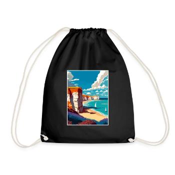 Westgate On Sea England Vintage Reiseposter WPA - Turnbeutel - Schwarz - Vorne