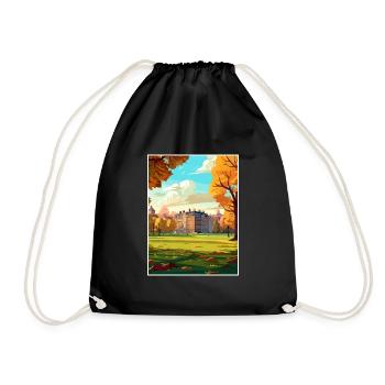 Hyde Park London England Vintage Travel Poster WPA - Drawstring Bag - black - Front