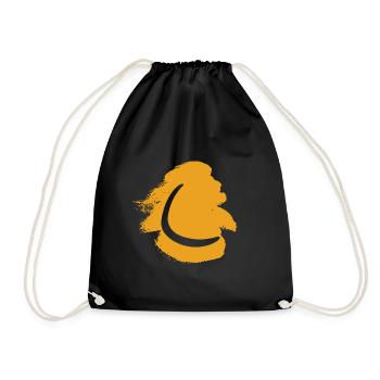 Throwing Boomerang Throwing Stick - Drawstring Bag - black - Front