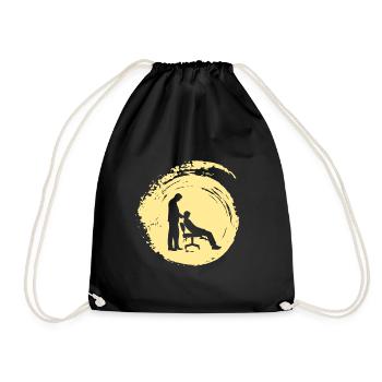 Chiropractor Chiropractic Adjustment - Drawstring Bag - black - Front