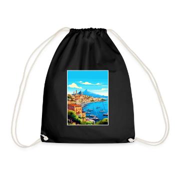 Naples Italie Décoration Vintage Voyage Affiche WPA - Sac de sport léger - noir - Devant