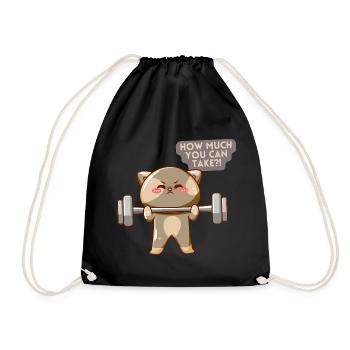 Motivation de l’entraînement Cat Brave - Sac de sport léger - noir - Devant