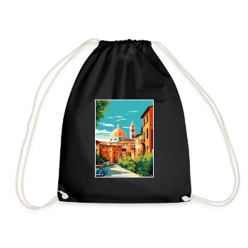 Vérone Italie Décoration Vintage Voyage Affiche WPA - Sac de sport léger - noir - Devant