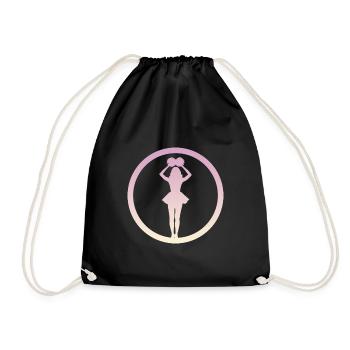 Pompom Girlie Cheerleading - Drawstring Bag - black - Front