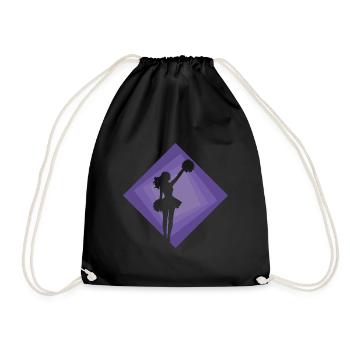 Pom-pom girl girlie - Sac de sport léger - noir - Devant