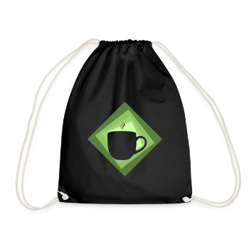 Café Grain de café Caféine - Sac de sport léger - noir - Devant