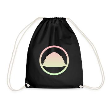Camper Tents Camping - Drawstring Bag - black - Front