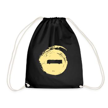 Bus travel Public transport School bus - Drawstring Bag - black - Front