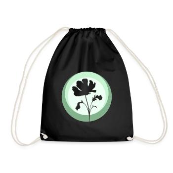 Botany Plants Flowers - Drawstring Bag - black - Front